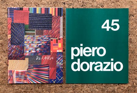PIERO DORAZIO  - Lotto unico di 2 catalogh