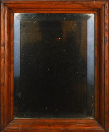 Specchio con cornice in legno, cm 44,5x35,5