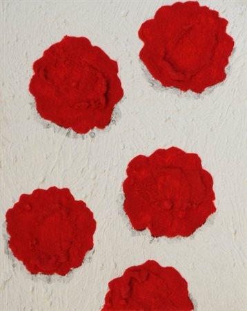 PINO PINELLI 1938 " Pittura su carta " Tecnica mista e rilievi su carta, cm....