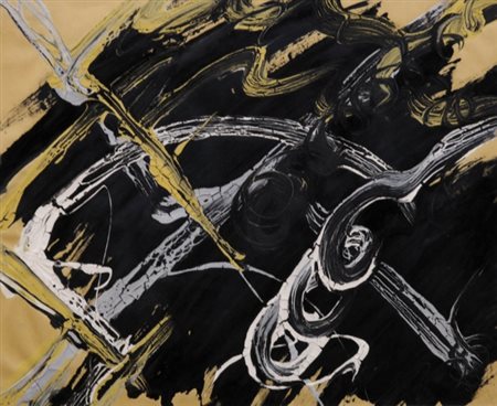 LUCIANO BARTOLINI 1948 - 1994 Senza titolo, 1983 Smalto su carta, cm. 35 x 43...