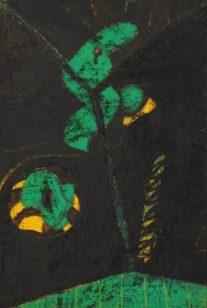 ENRICO DELLA TORRE 1931 " Personaggi occulti ", 1972 Tecnica mista su carta...