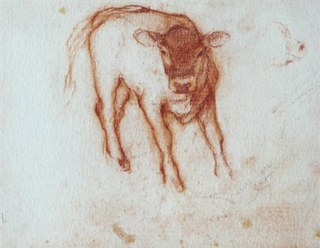 LORENZO VIANI 1882 - 1936 Senza titolo, 1905 Sanguigna su carta, cm. 30 x 42...