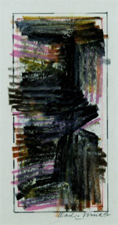 CLAUDIO VERNA 1937 Senza titolo, 1997 Pastelli su carta, cm.24 x 13,5 Firmato...