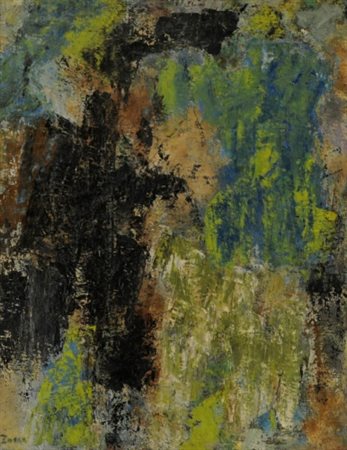 GIANFRANCO FASCE 1927 - 2003 Senza titolo, 1957 Olio su tela, cm. 65 x 50...