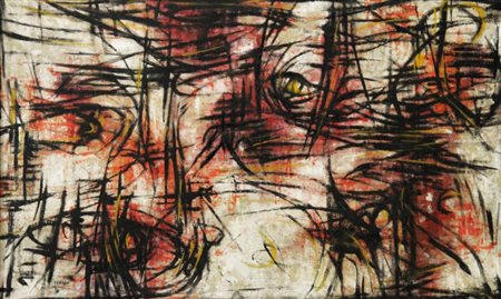 IAROSLAV SERPAN 1922 - 1976 " Irgig ", 1953 Olio su tela, cm. 45 x 73 Firmato...