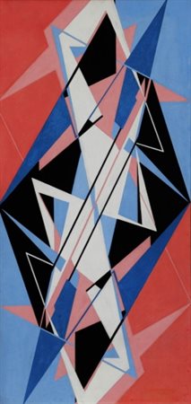 FERDINANDO CHEVRIER 1920 - 2005 " Struttura ", 1952 Olio su tela, cm. 135 x...