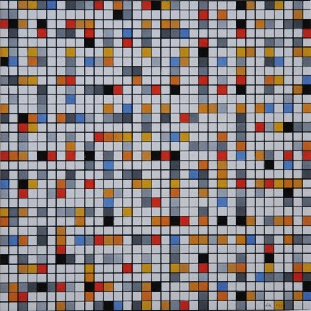 ANTONIO ASIS 1932 " Carrés rythmiques avec affet de profondeu ", 1978...