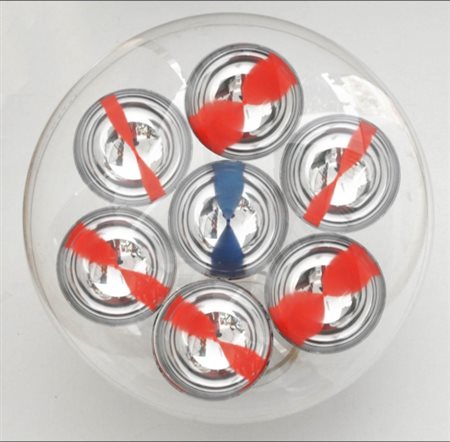 FRANCO COSTALONGA 1933 " OCSDAB ", 1972 Scultura in plexiglass con 7 sfere,...