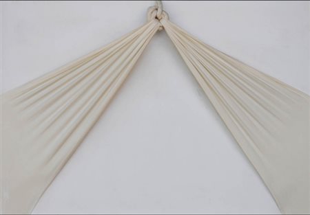 JORGE EIELSON 1924 - 2006 " Quipus bianco ", 2002 Acrilico su tela, cm. 90 x...