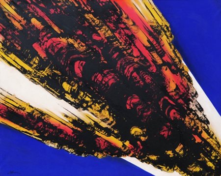 FERDINANDO CHEVRIER 1920 - 2005 " Forse c'è ancora ", 1970 Olio su tela, cm....