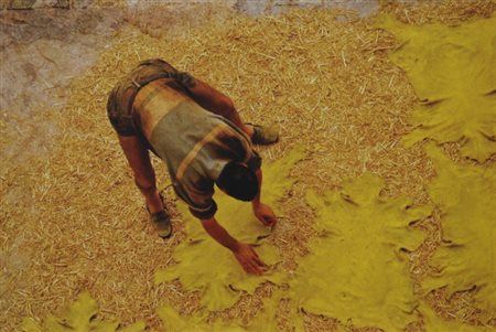 ERIKA DOTTI 1987 " Pelli, Marrakech ", 2011 Fotografia applicata su lastra di...