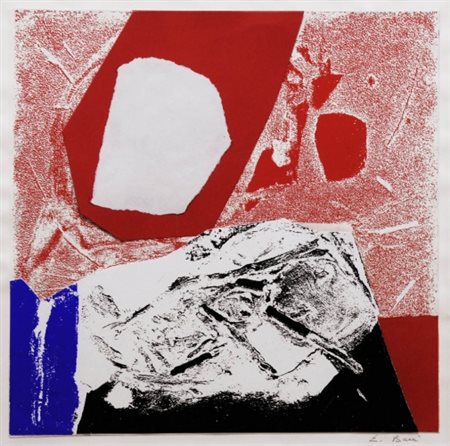 EDMONDO BACCI 1913 - 1989 Senza titolo, 1971 Tempera e collage su carta...