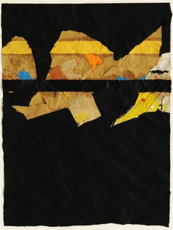 LUCIANO BARTOLINI 1948 - 1994 " Emblematiche ", 1990 Tempera, collage e...