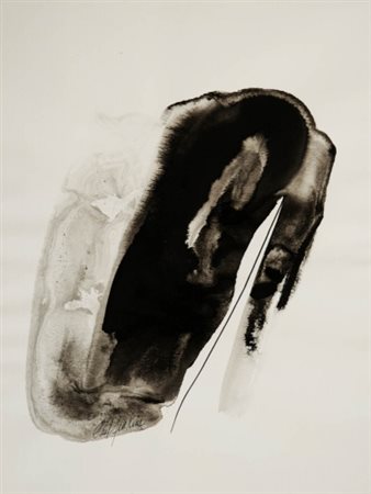 PAUL JENKINS 1923 - 2012 Senza titolo, 1984 China su carta, cm. 34 x 26...