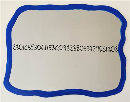 MICHELANGELO PISTOLETTO 1933 " Frattali ", 1999/2000 Smalti su specchio, cm....