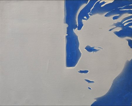 GIOSETTA FIORONI 1932 " Innamorato ", 1967 Smalti su tela, cm. 40 x 50...