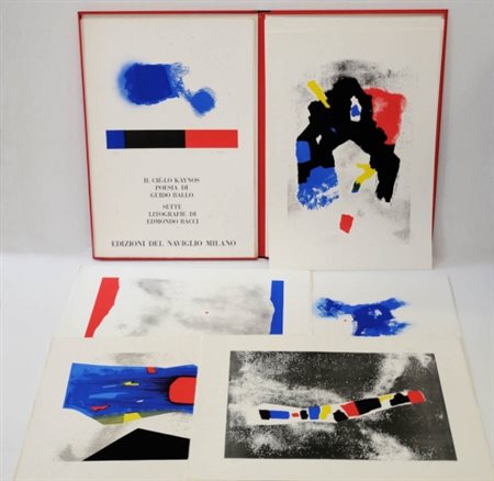 EDMONDO BACCI 1913 - 1989 " Il Ciè - lo Kaynos ", 1972 Cartella di 7...