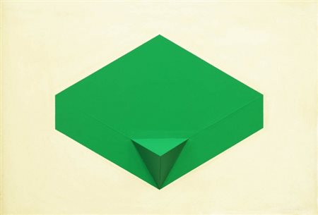 RODOLFO ARICO 1930 - 2002 " Scatola, angolo verde ", 1968 Tecnica mista e...