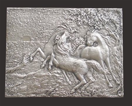 Aligi Sassu, I cavalli del sole, 1993