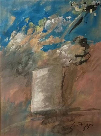 Sergio Scatizzi, Vaso con fiori, anni 70