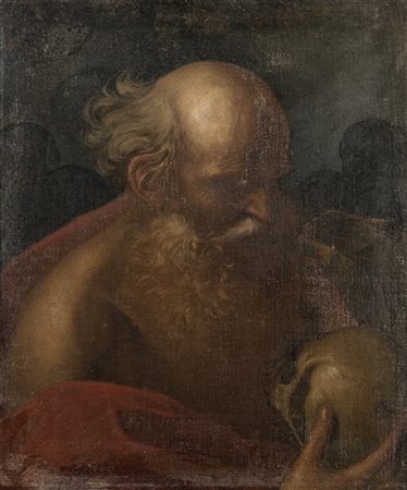 Pier Francesco Gianoli San Girolamo in meditazione
Olio su tela, cm 70,5x57,5
In