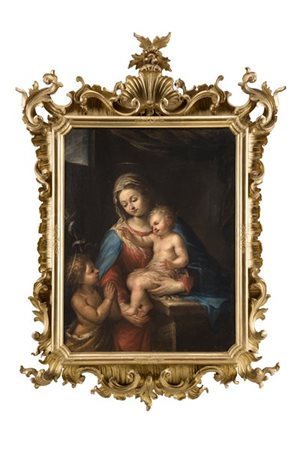 Scuola lombarda dell'inizio del secolo XVIII

Madonna con Bambino e San Giovann