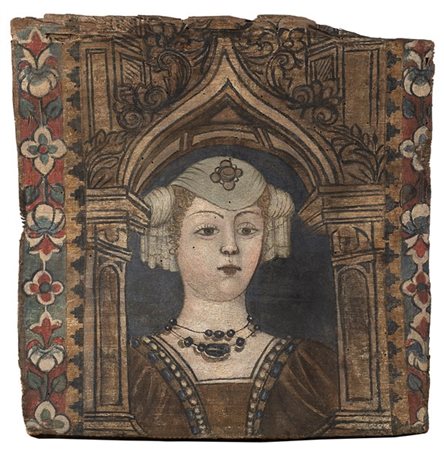 Scuola cremonese del secolo XVI

Ritratto di dama
Tavoletta da soffitto dipinta