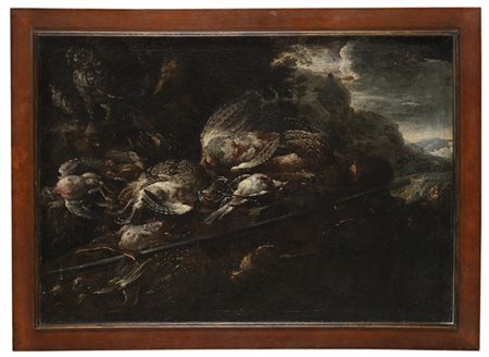 Scuola napoletana dell'inizio del secolo XVIII

Cacciagione
Olio su tela, cm 63