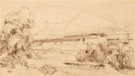 Ignoto del secolo XIX

Paesaggio
Penna e inchiostro bruno su carta trasparente