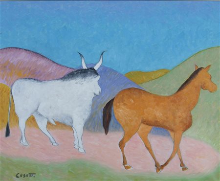 CESETTI GIUSEPPE, "LibertÃ  in maremma", 1980