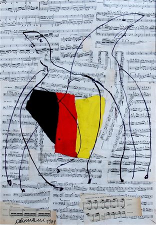 CARMASSI ARTURO, "Spartito musicale", 1981