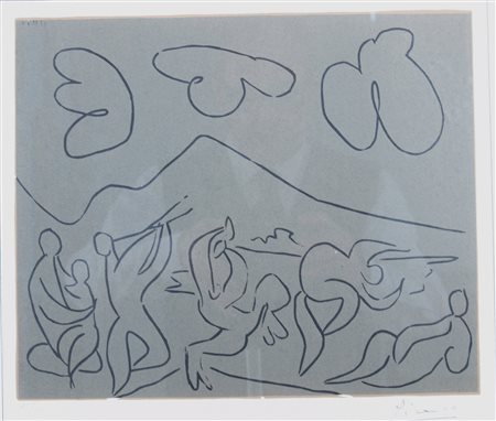 PICASSO PABLO, "Senza titolo", 1959