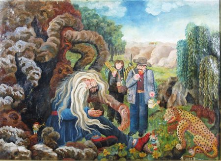 OCIEPKA TEOFIL, "Personaggi e tigre", 1954