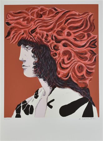 Arturo Carmassi PERSONAGGIO DELL'IMMAGINARIO N. 12 litografia su carta...