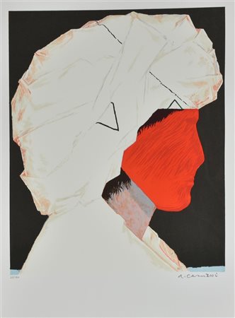 Arturo Carmassi PERSONAGGIO DELL'IMMAGINARIO N. 14 litografia su carta...