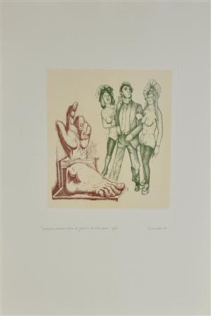 Giuseppe Guerreschi DISPERAZIONE DELL'ARTISTA DI FRONTE ALLA GRANDEZZA DELLE...