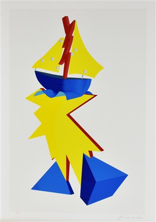 Innocente SENZA TITOLO serigrafia su carta, cm 100x70; es. 155/200 firma