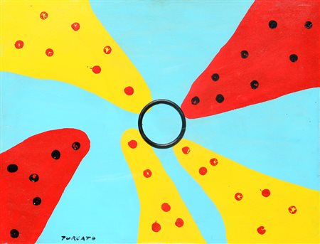 TURCATO  Giulio, Con cerchio