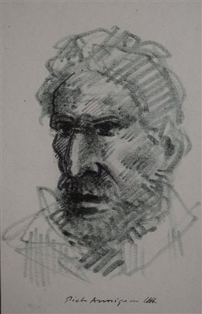 Pietro Annigoni "Testina di uomo"