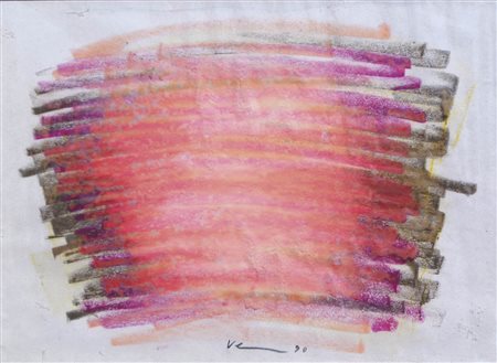 Claudio Verna Senza titolo, 1990;Pastelli colorati su carta, 29,5 x 21,4 cm...