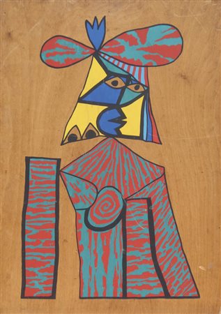 Ugo Nespolo Omaggio a Picasso, 1972;Acrilico su tavola, 70 x 49,8 cm, al...