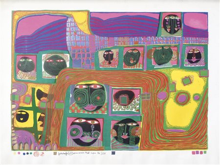 Friedensreich Hundertwasser (Wien/Vienna 1928 - Queensland 2000) Kingdom of...