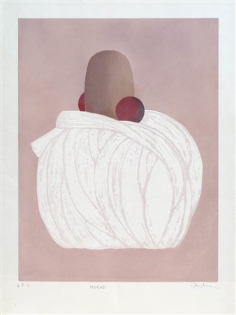 Aldo Mondino Murad;Acquatinta a col. su carta, 79,5 x 60 cm Firma, titolo,...