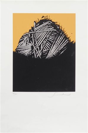 Emilio Scanavino Senza titolo;Litografia a col. su carta, 65,2 x 45 cm Firma...