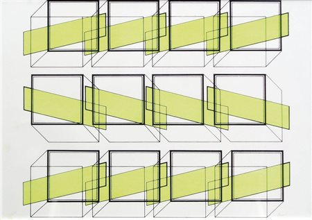 Walter Fusi (Udine 1924 – Colle di val Selsa 2013) Senza titolo;Litografia a...