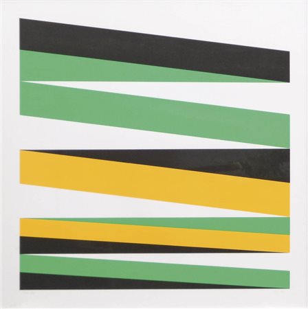 Paolo Masi Senza titolo, 1970;Litografia a col. su carta, 58 x 58 cm Firma,...