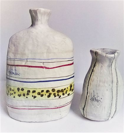 Marcello Fantoni (Florenz/Firenze 1915 – 2011) Due vasi, Anni ‘60;n ceramica...