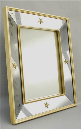 Pierre Lardin (1902 – 1982) Specchio da parete con cornice in legno, Anni...