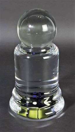 Gino Cenedese Murano (1907 – 1973) Pesante fermacarte;in vetro trasparente...