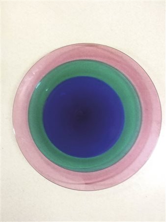 Carlo Moretti attribuito (1934 – 2008) Grande centrotavola, Anni ‘70;in vetro...